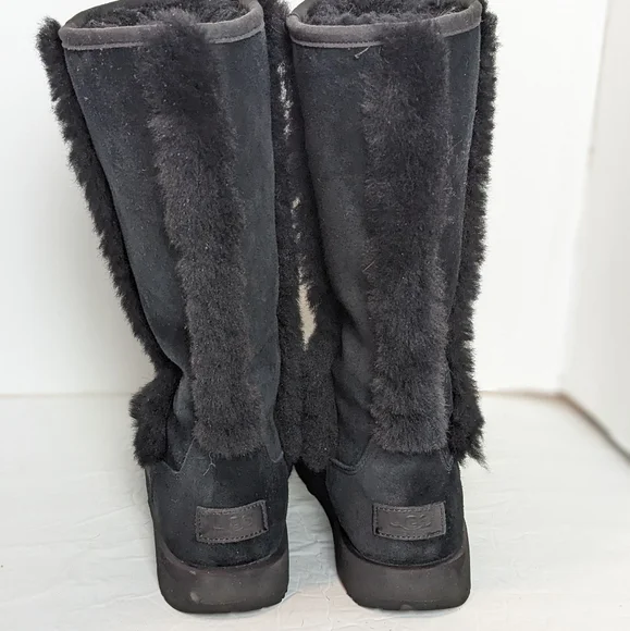 UGG Sundance waterproof suede and shearling boots